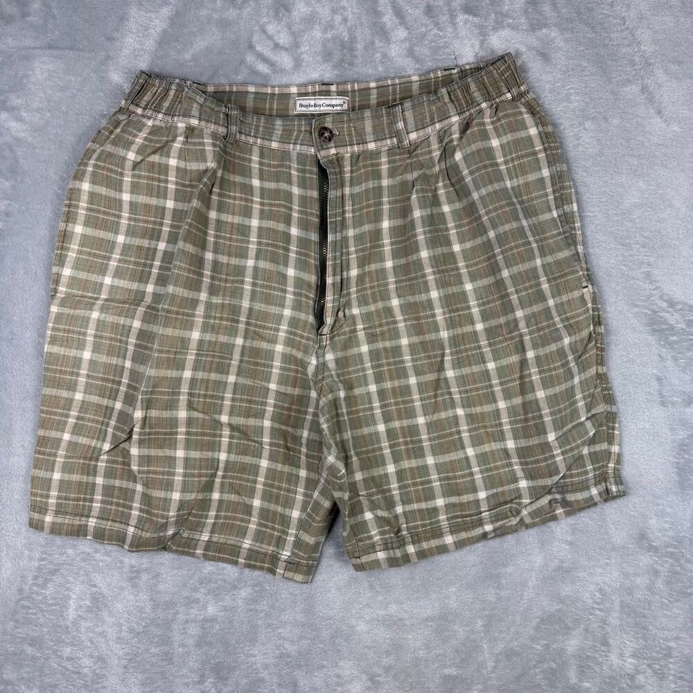 Bugle-boy Men's Green and Khaki Shorts